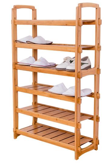 Univerzálny bambusový obal na skladovanie políc organizér Free Standing Shoes Rack