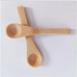 7 cm mini malá bambusová lyžička Lyžička na soľ pre domácu kuchyňu